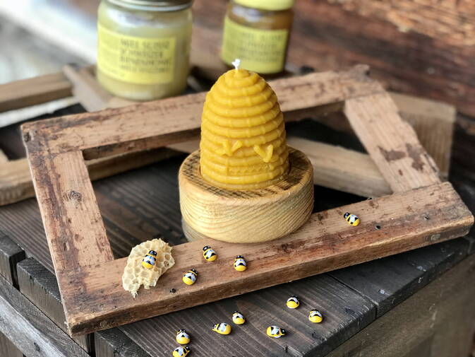 Emmentaler Bienenwachskerze, Bienenkorb